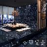 Porcelanato Tele Di Marmo Negro Brillante - 60X120 cm - 1.44 m2