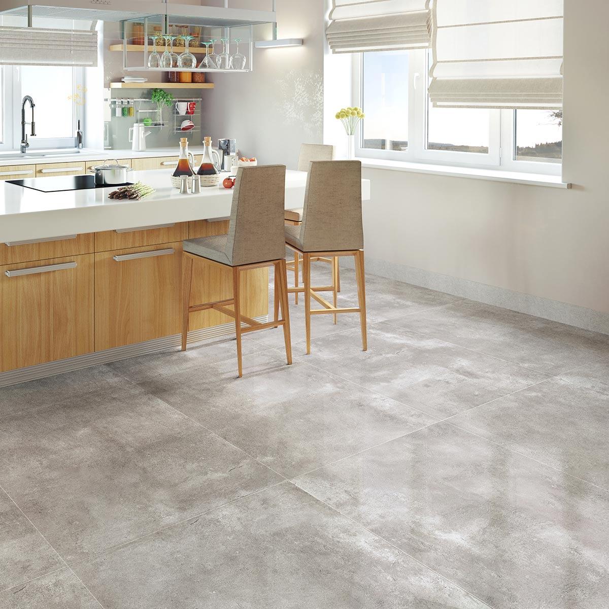 Porcelanato Bangkok Gris Brillante - 80X80 cm - 1.28 m2