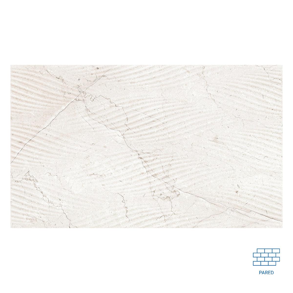 Mayólica Mistral Rlv Hueso Brillante - 33.3X55 cm - 1.84 m2