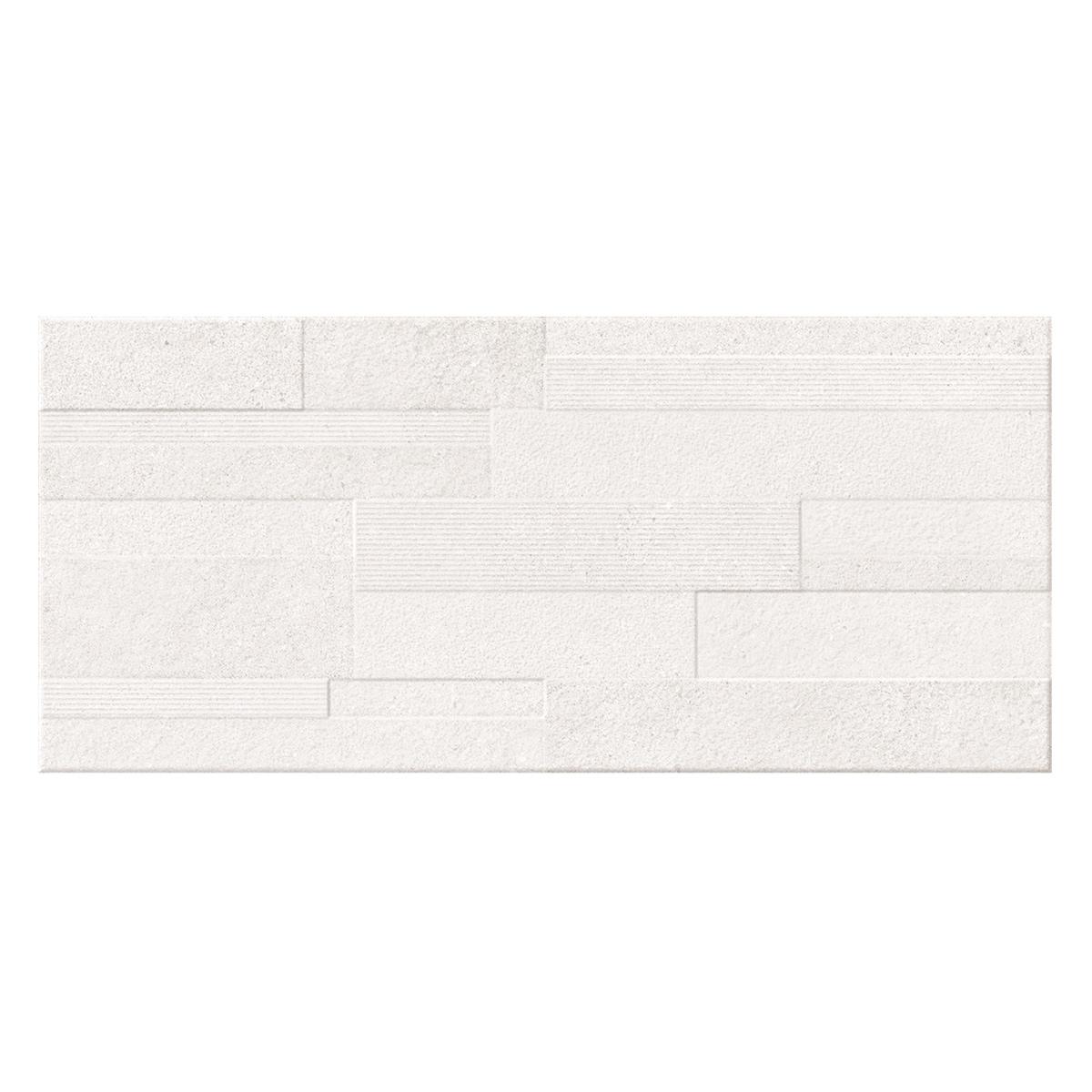 Mayólica Portland Blanco Relieve Mate - 36X80 cm - 1.15 m2
