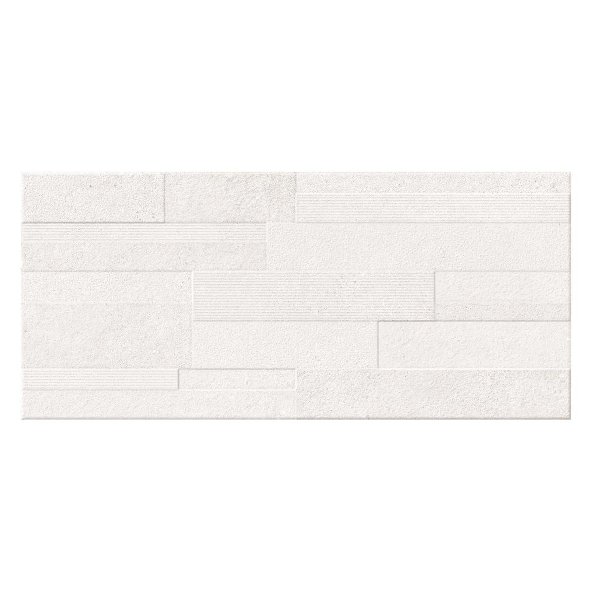 Mayólica Portland Blanco Relieve Mate - 36X80 cm - 1.15 m2