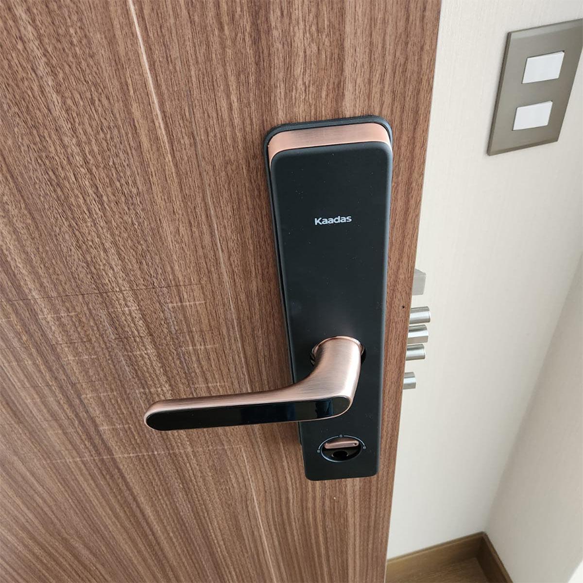 Cerradura Digital Black S500 Para Residencial - Cobre/Negro