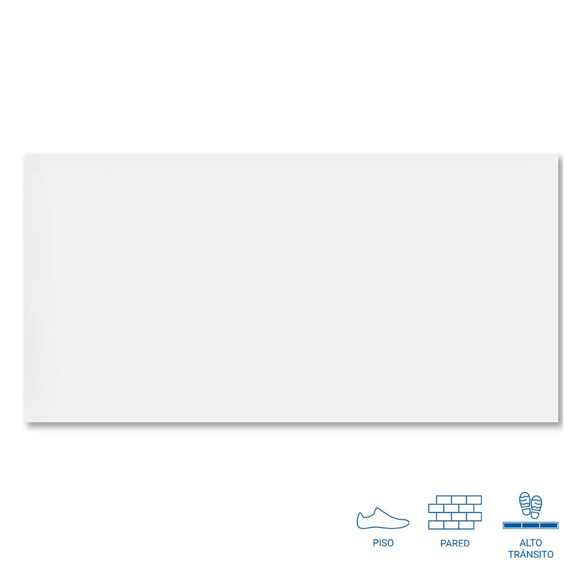 Gres Porcelánico Nieve Blanco Mate - 30X61 cm - 1.67 m2