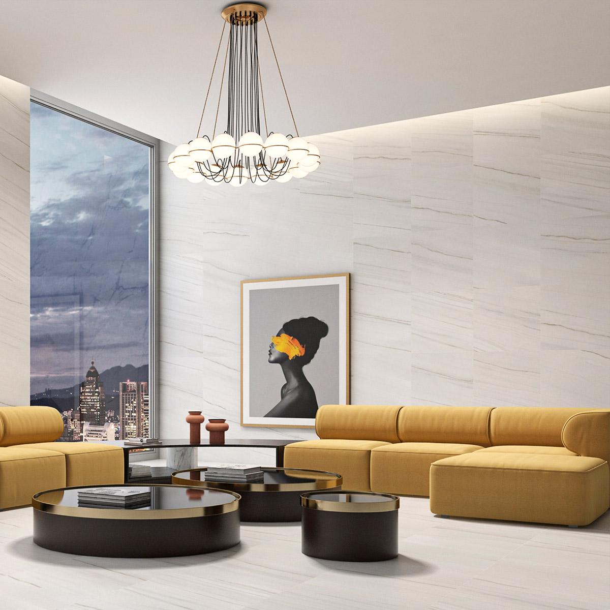 Porcelanato Geotiles Lasa Blanco - 60x60 - 1.44 m2