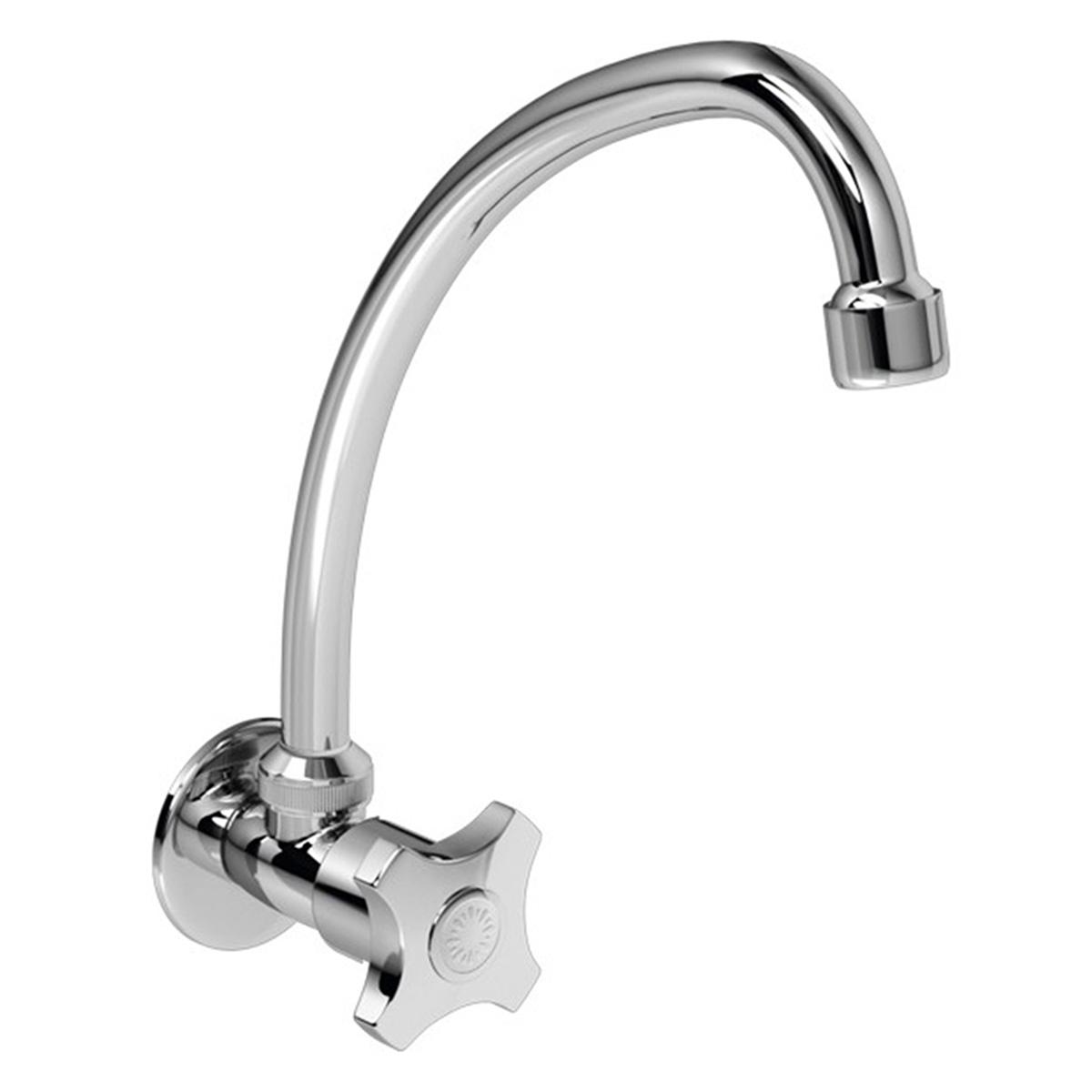 Llave Punta Sal Para Lavadero - Plateado