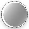 Espejo Eclipse 80 Con Luz Led - Negro
