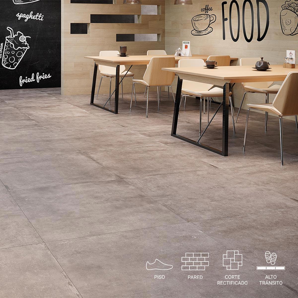 Porcelanato Munique Gris Mate - 92X92 cm - 1.69 m2