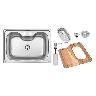Lavadero Tramontina Morgana Sat Ac/Inox 1 Poz 68.5X48.5Cm