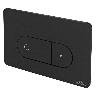 Pulsador Acro Frontal Doble Smart - Negro