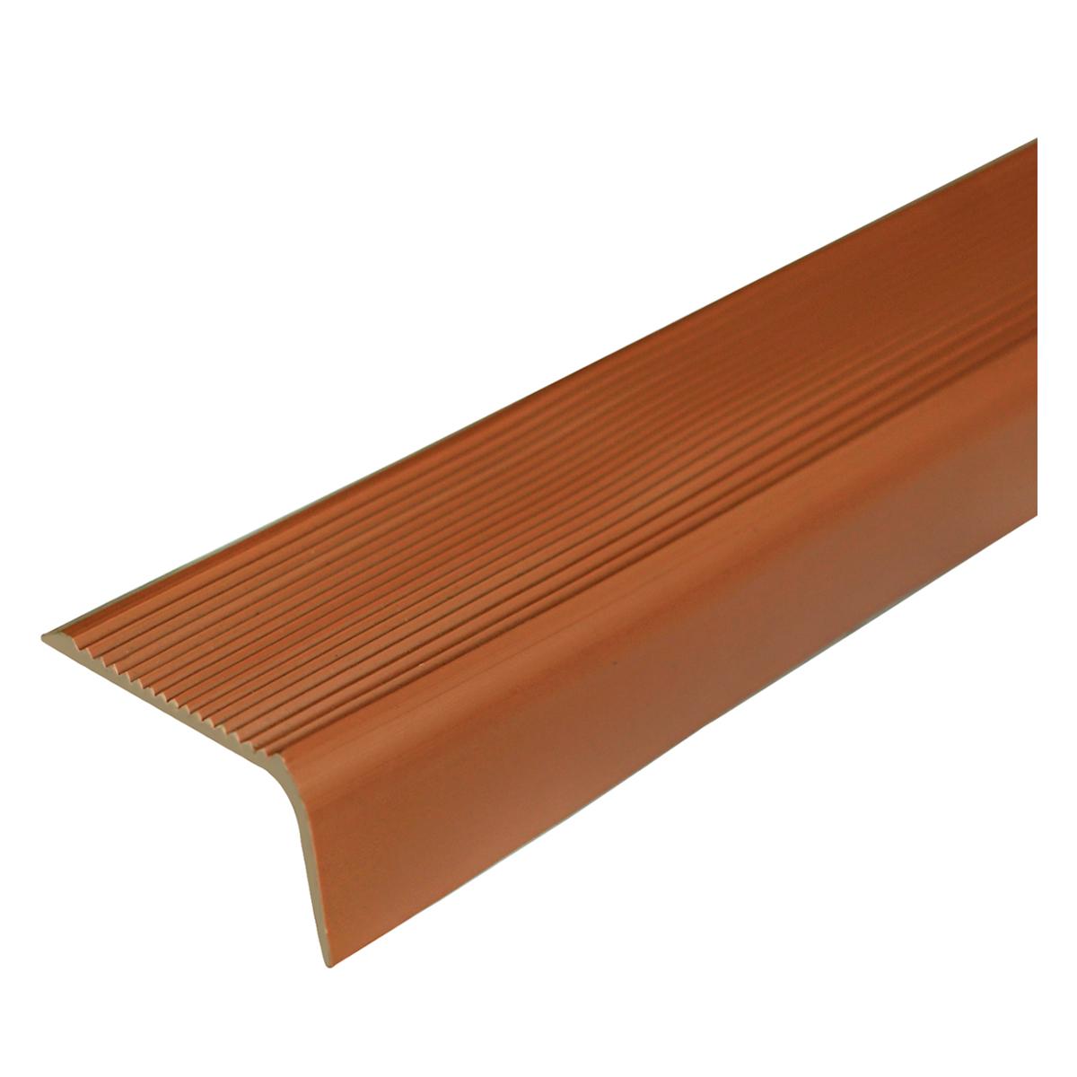 Perfil Antideslizante L Para Escaleras Pvc - Tabaco - 4.5X150 cm