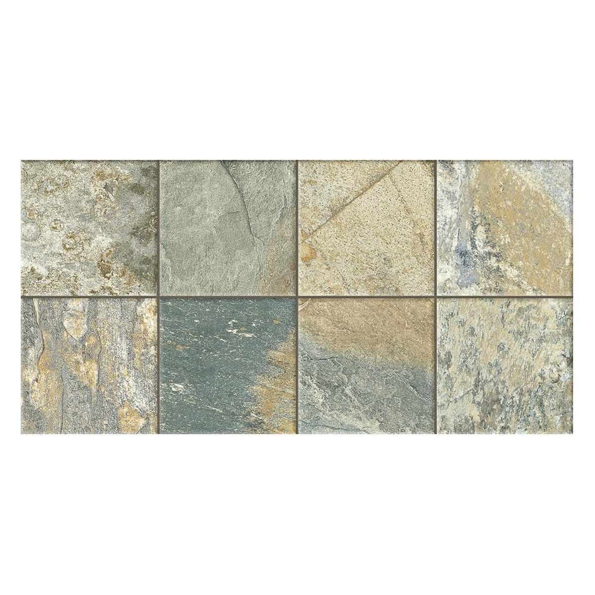 Porcelanato Bali Verde/Gris Mate - 30.3X61.3 cm - 1.30 m2