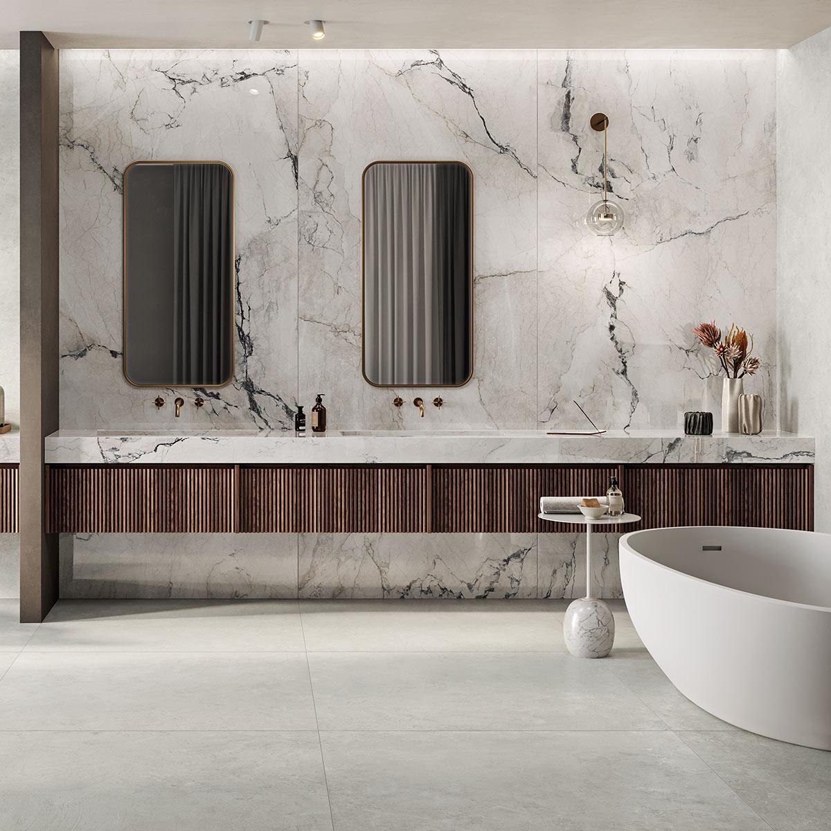 Porcelanato Aesthethica Blanco Semi Pulido - 60X120 cm - 2.88 m2