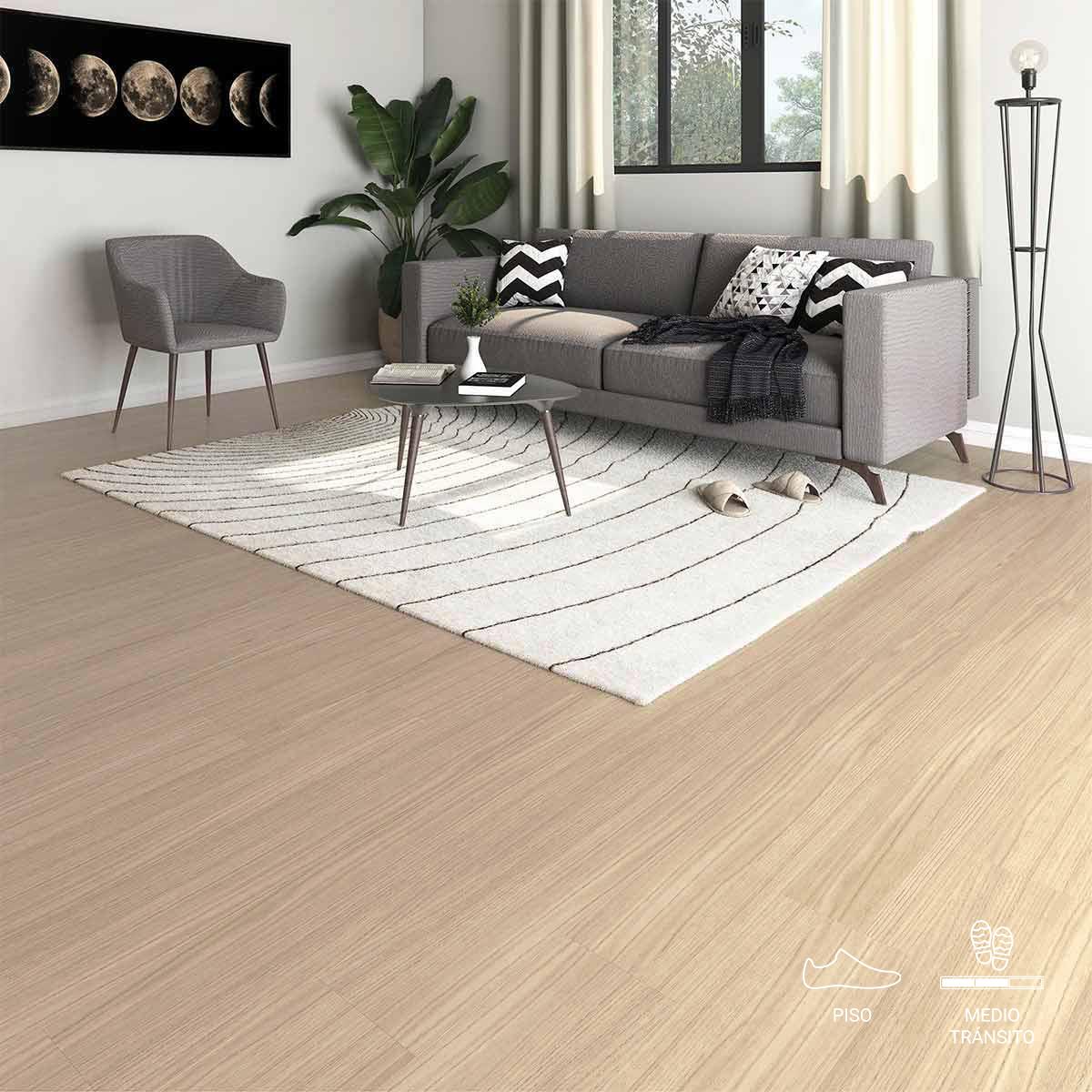 Piso Laminado Spot Roma AC3 Marrón Mate - 18.7X134 cm - 2.50 m2