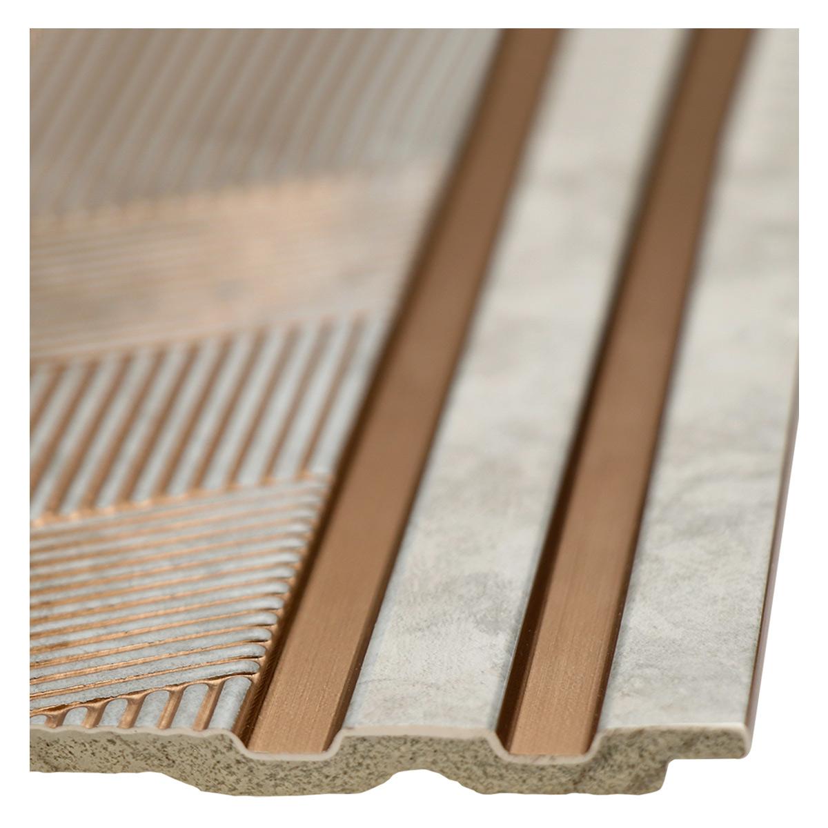 Wall Panel Espiga Metálico - 31.3X290 cm