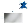 Espejo Vanisa Cristal Luz LED 4MM