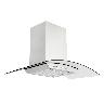 Campana New Vetro Decorativa 90 cm - Acero