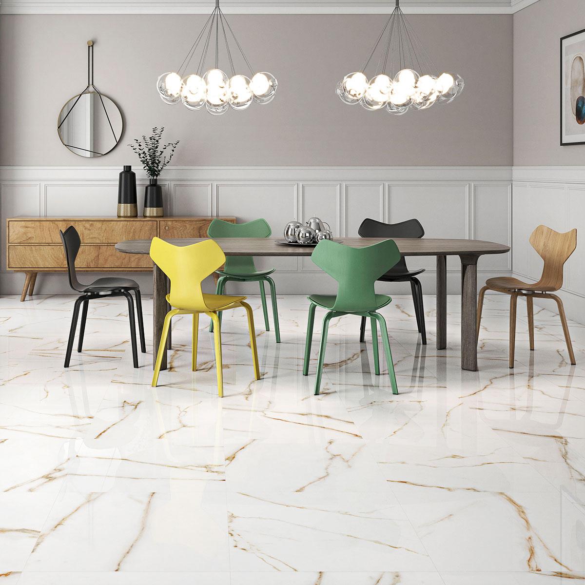Porcelanato Dana Dorado Brillante - 60X60 cm - 1.44 m2