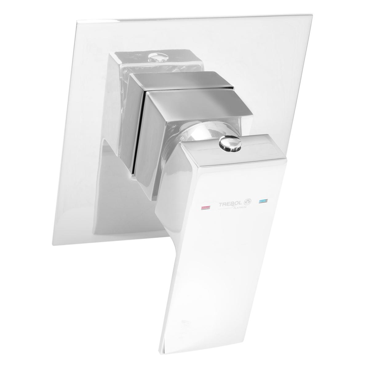 Monocomando Verdi Para Ducha - Plateado
