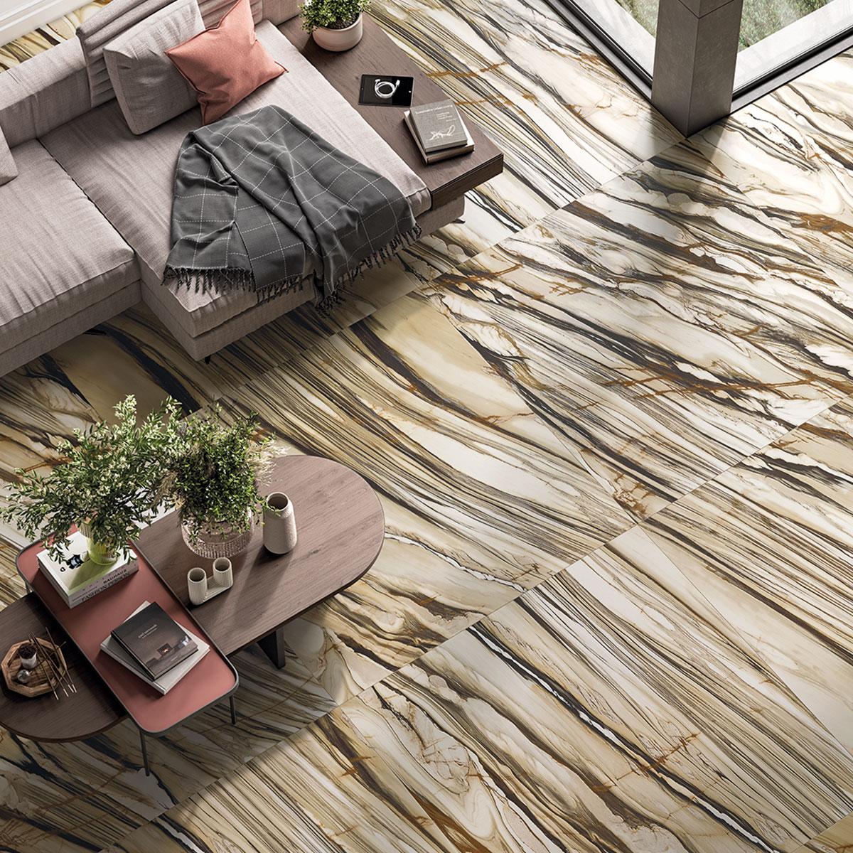 Porcelanato Calacatta Blanco Brillante - 60X120 cm - 2.88 m2