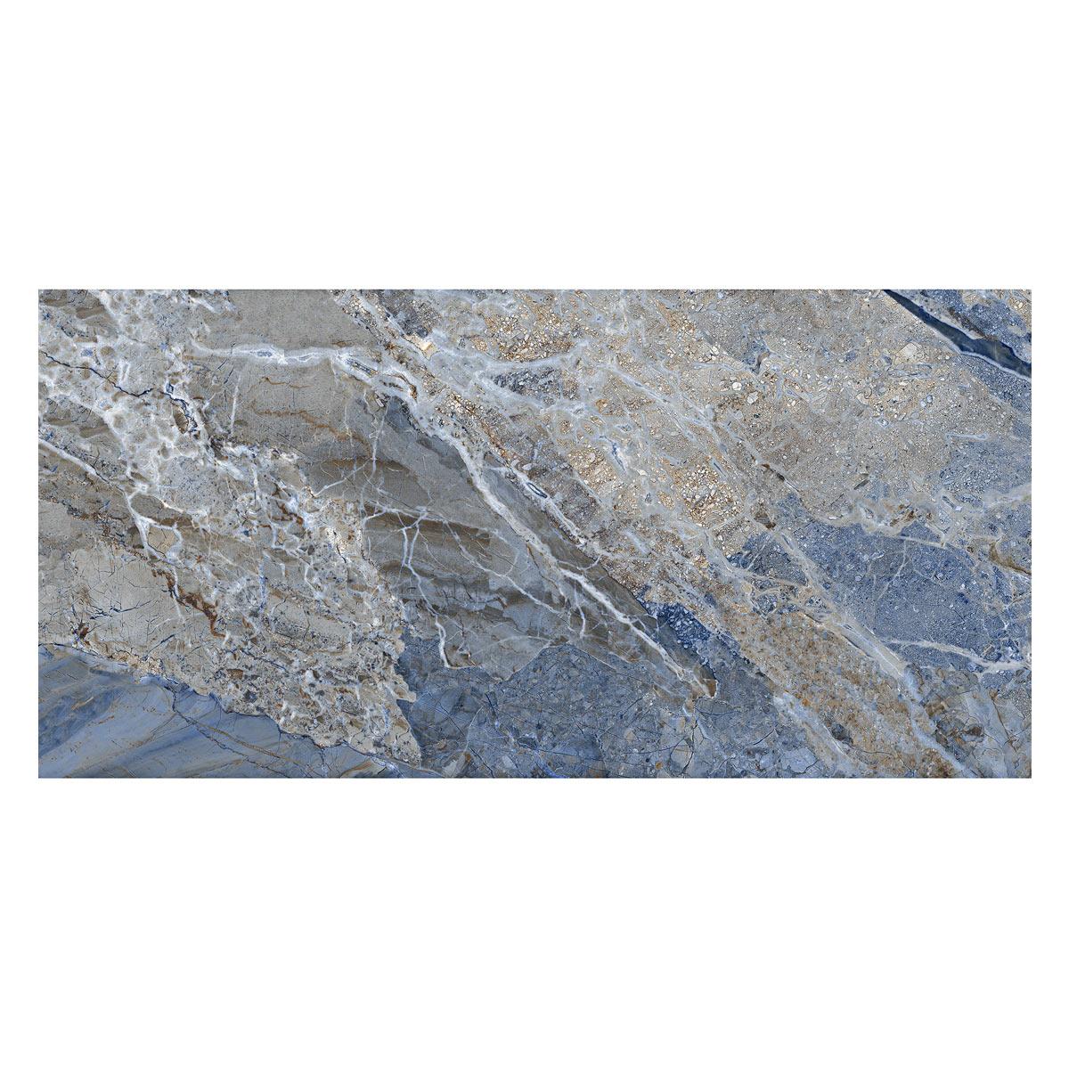 Porcelanato Neptune Azul Brillante - 60X120 cm - 1.44 m2