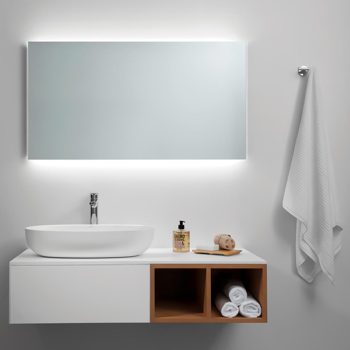 CFYLO Espejo de baño LED de 24 x 32 pulgadas, espejo de baño  con luces, espejo LED para baño, espejo de baño iluminado, espejo de baño  con luz regulable antiniebla, espejo