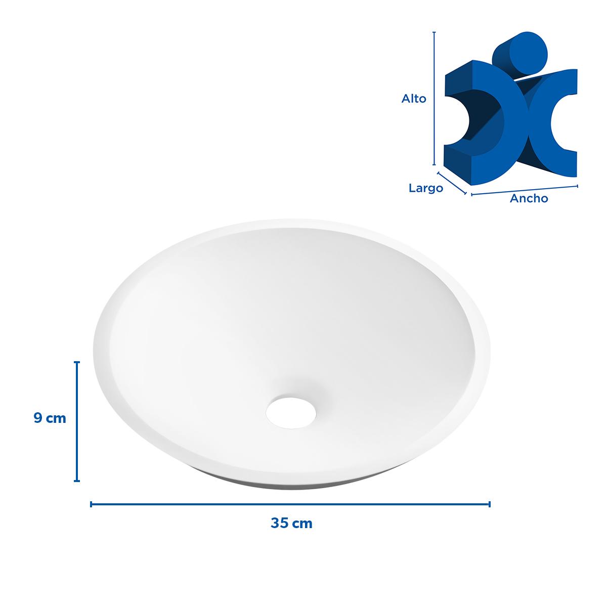 Bowl Venus Para Empotrar - Blanco