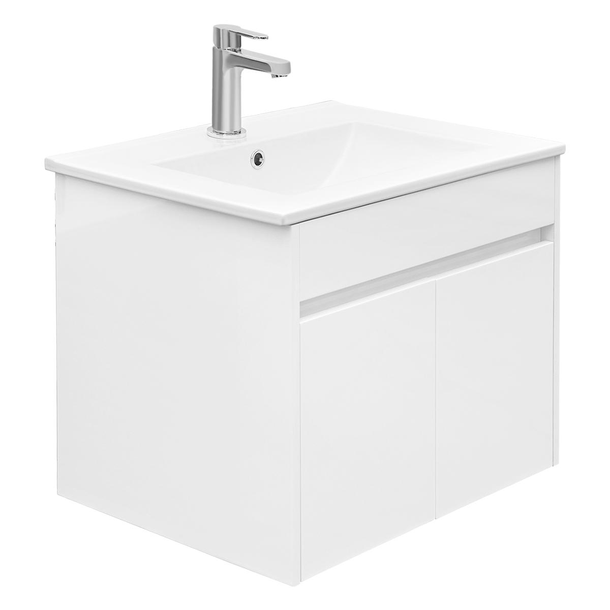 Mueble De Baño Golden Bath Santorini Blanco 61X50X46 Cm C/ Rebose Inc. Lavat Empotrar