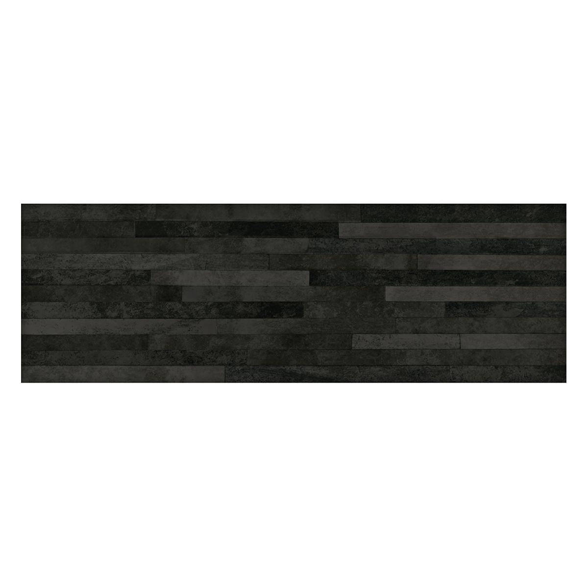 Porcelanato Aspen Negro Mate - 17X52 cm - 0.89 m2