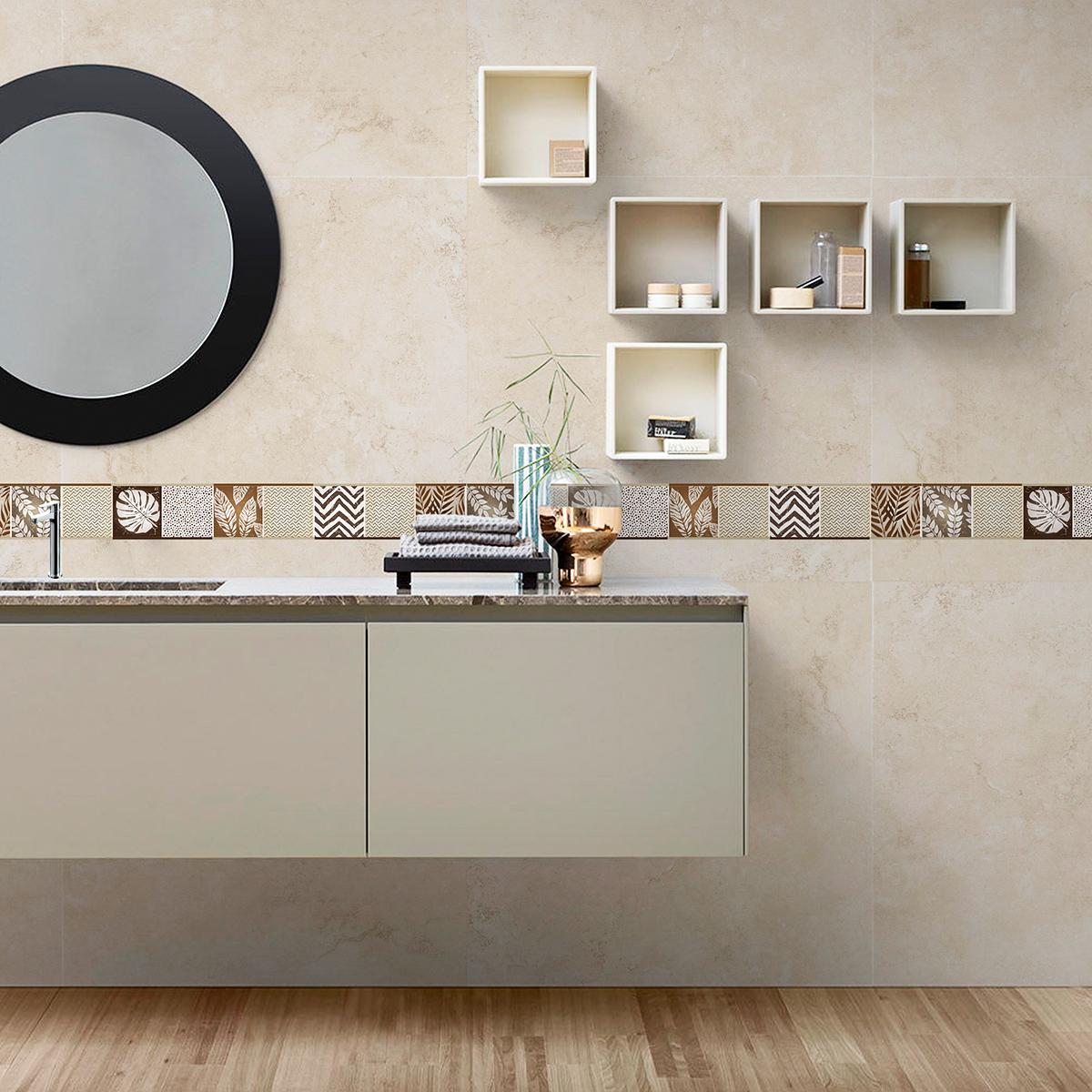 Listelo Bombay Beige Brillante - 5.5X45 cm - 1 pza