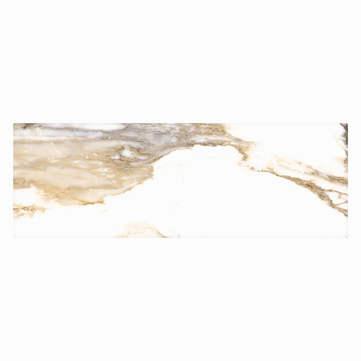 Mayólica Valeria Gold Blanco/Dorado Brillante - 25X50 cm - 2.00 m2
