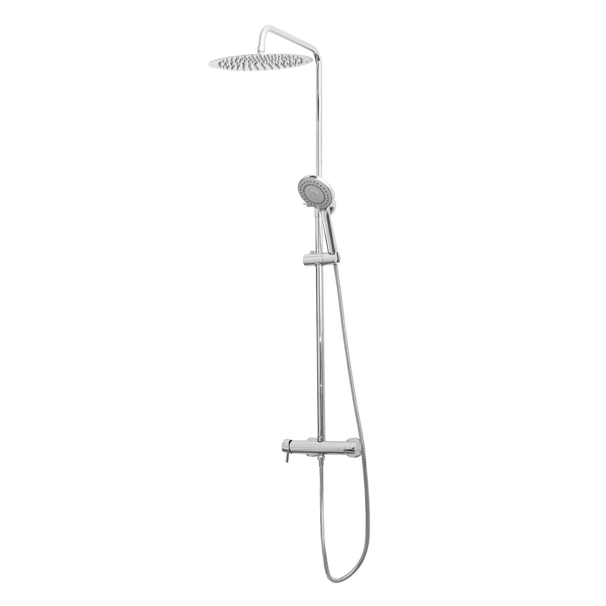 Columna Origin Silvestra 120 Cm Acero Inox., Cromado con Ducha Teléfono