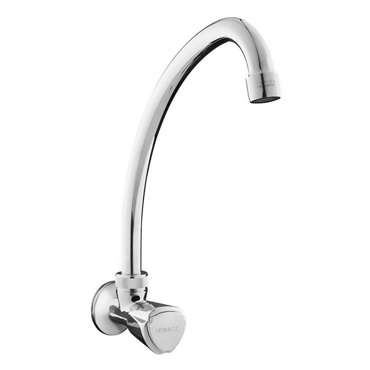 Llave Aquiarius Pico L Para Cocina - Plateado