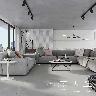 Porcelanato Munich Gris Claro Natural - 118X59 cm - 1.37 m2