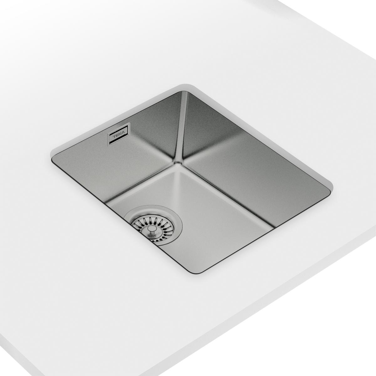 Lavadero Be Linea RS15 34 Para Encimera - Acero