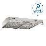 Campana Nueva Roma Lineal Doble Motor 60 cm - Acero
