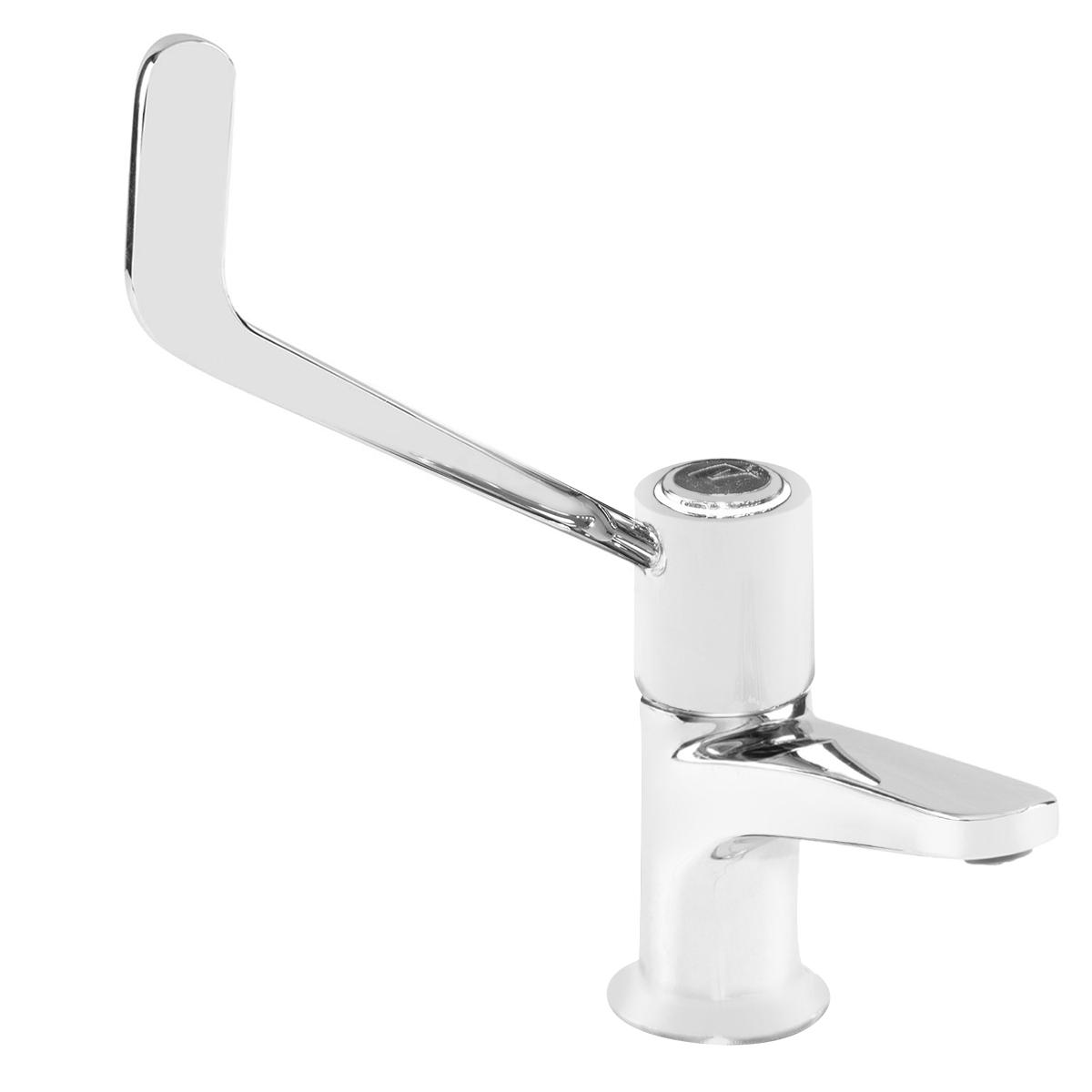 Llave Leva Para Lavatorio - Plateado