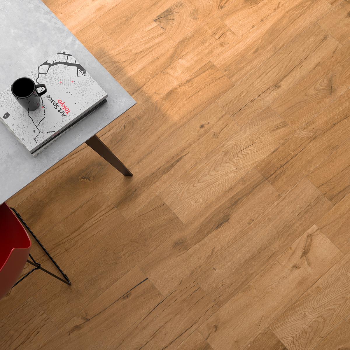 Porcelanato Urban Bricola Miel Mate 8.2 mm 20X75--1.05 m2