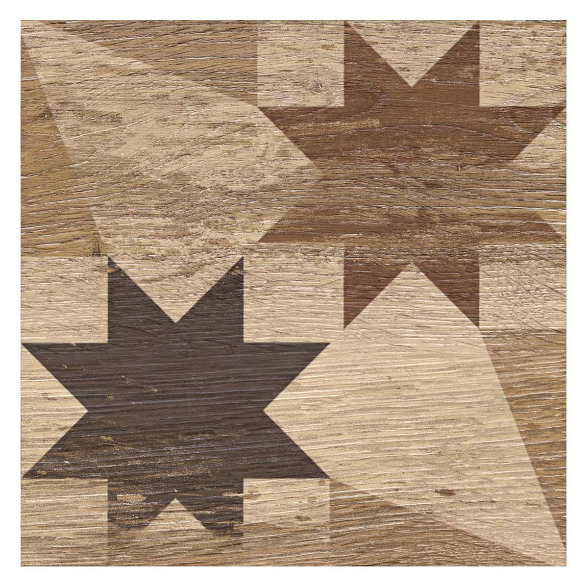Porcelanato Hidraulicwood Moka Mate - 20x20 - 0.60 m2