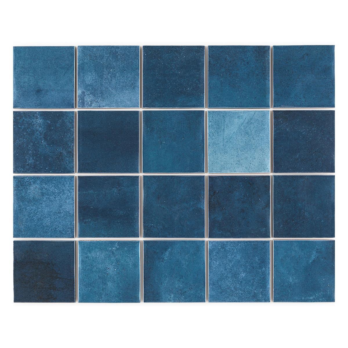 Gres Porcelánico Noronha Azul Brillante - 7.5X7.5 cm - 1.59 m2