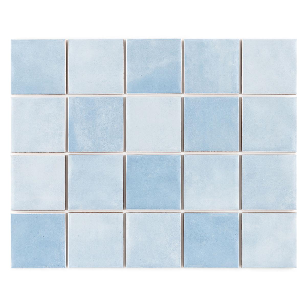 Gres Porcelánico Noronha Agua Mesh - 7.5 x 7.5 cm - Malla 31.2 x 39.1 cm - 1.59 m2