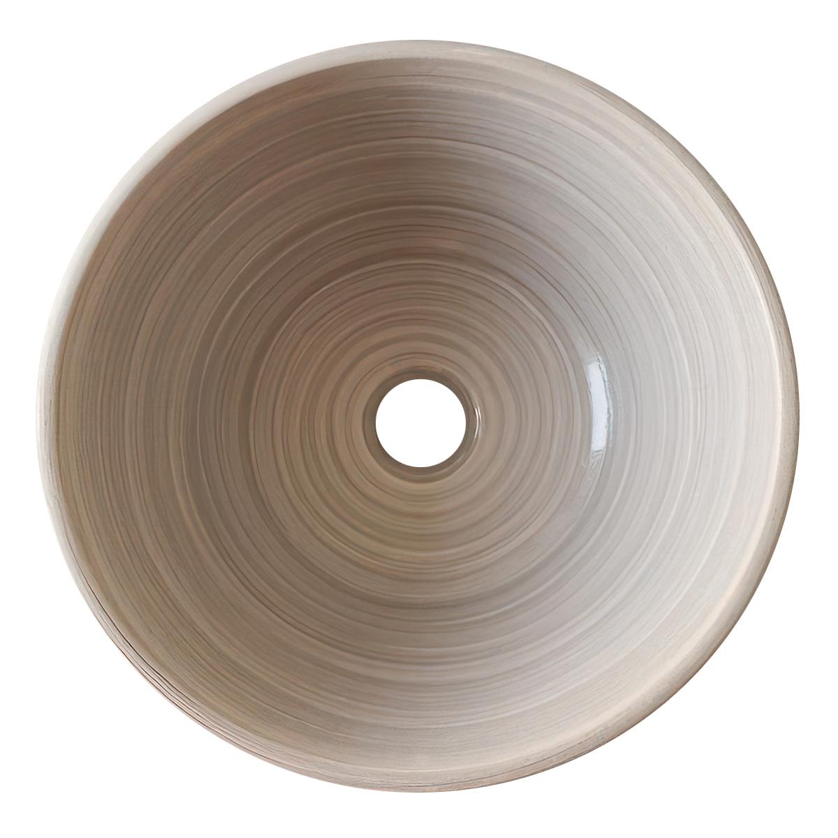 Bowl Elíptica Surco Para Sobreponer - Gris