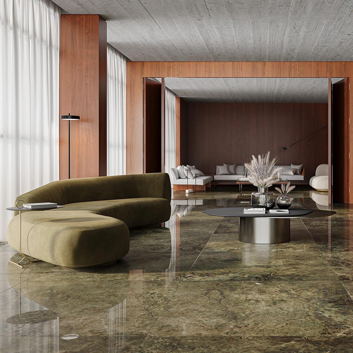 Porcelanato Villagres Gaya Green - 123x123 - 3.03 m2