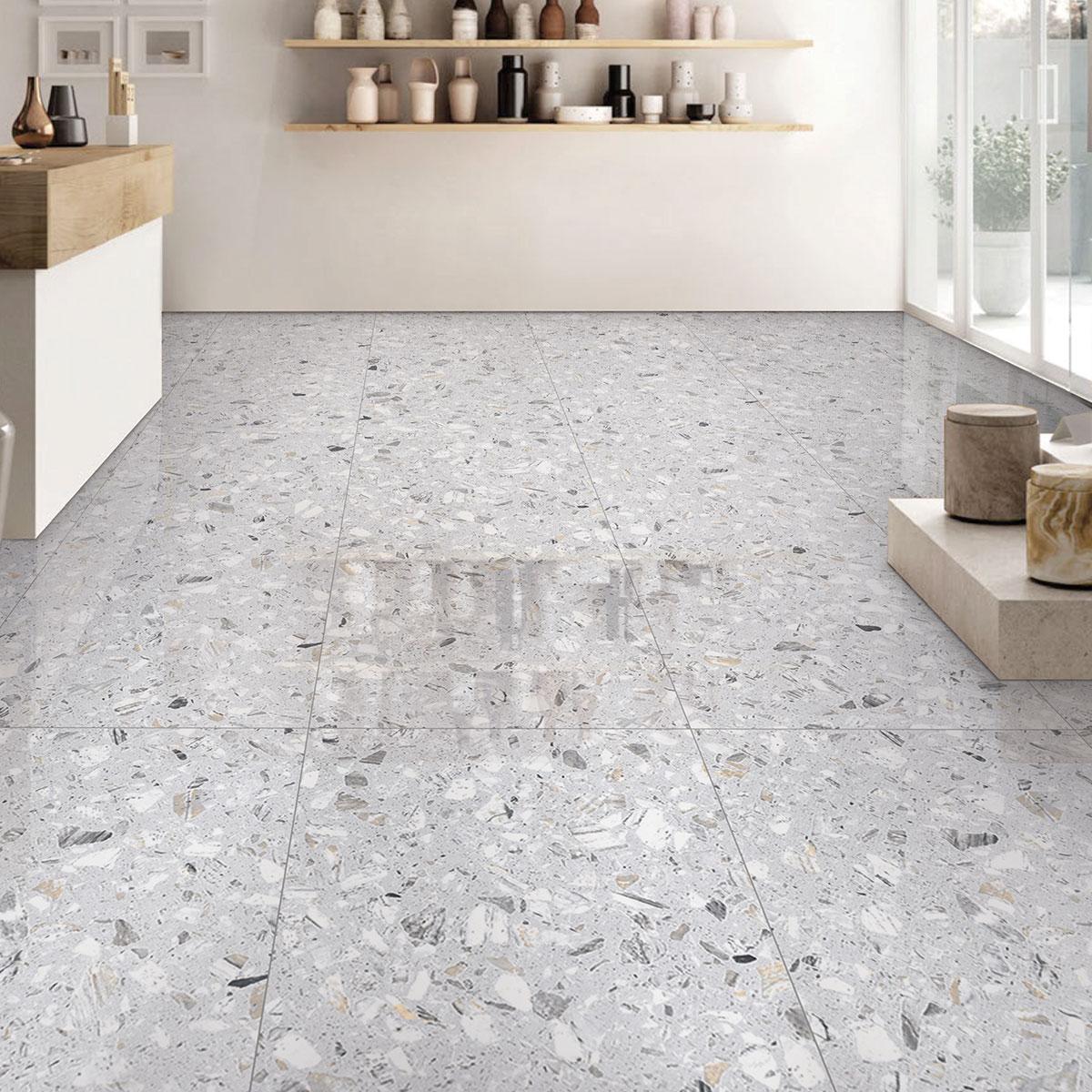 Porcelanato Cassinelli Design Terrazo Stone Pulido Rect. Dest. 60X120 Caja 1.44 M2