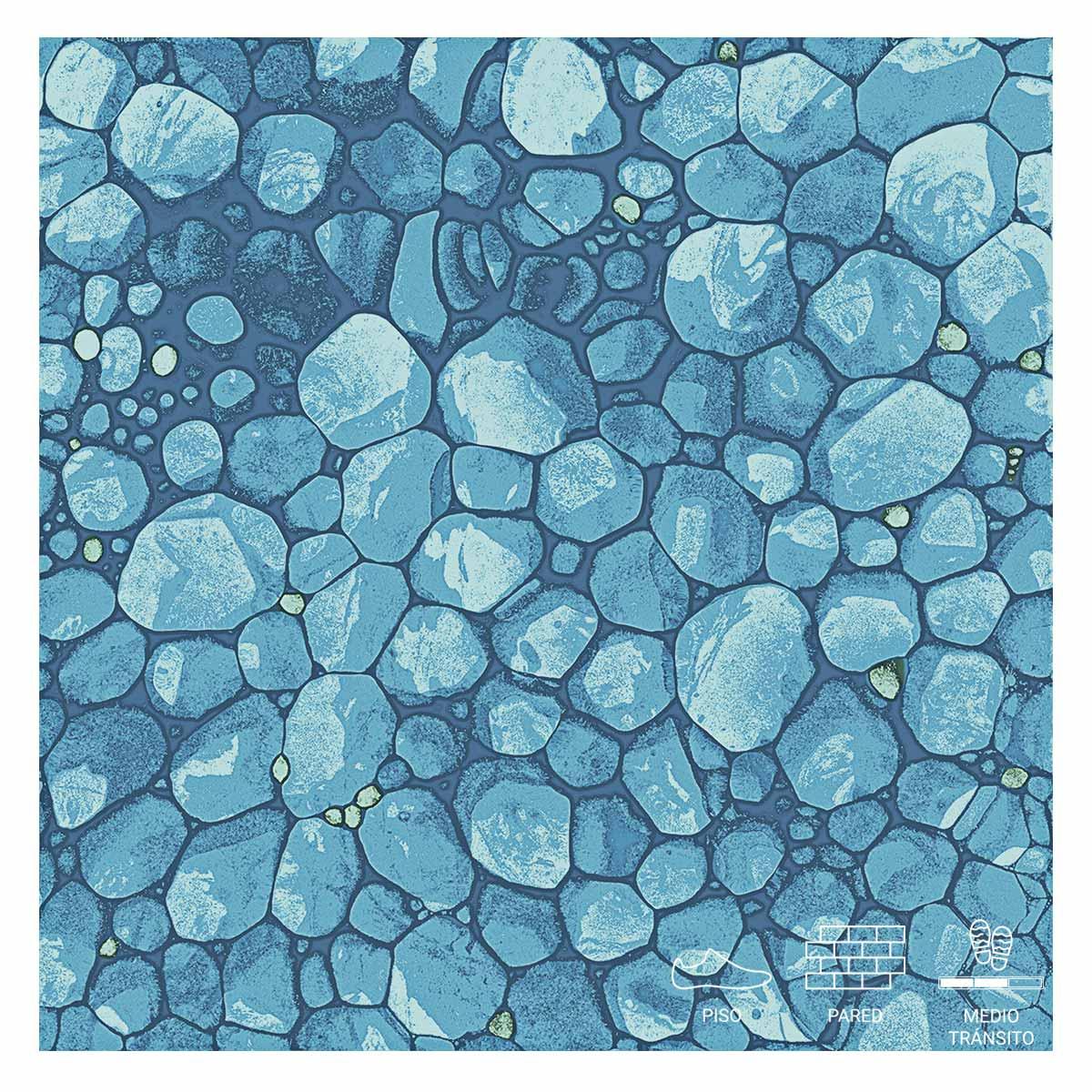 Porcelanato Bubbles Azul Mate - 20.1X20.1 cm - 1.01 m2
