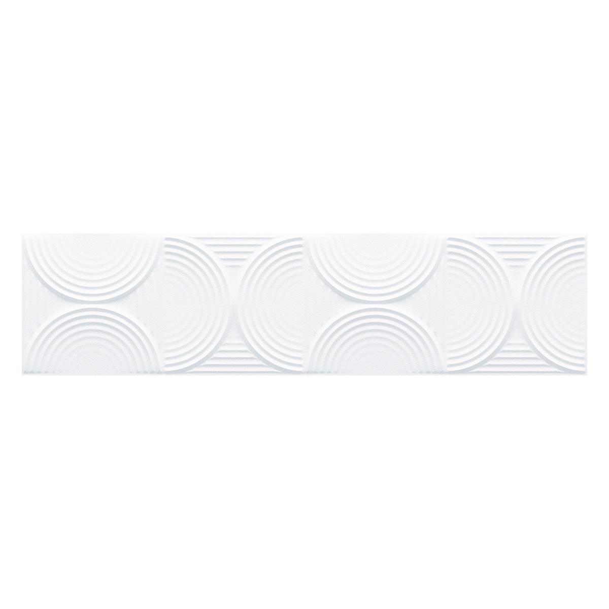 Porcelanato Gode Blanco Mate - 10 x 40 cm