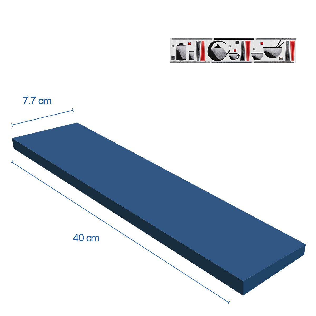 Listelo Carmesi Blanco Brillante - 40X7.7 cm - 1 pza