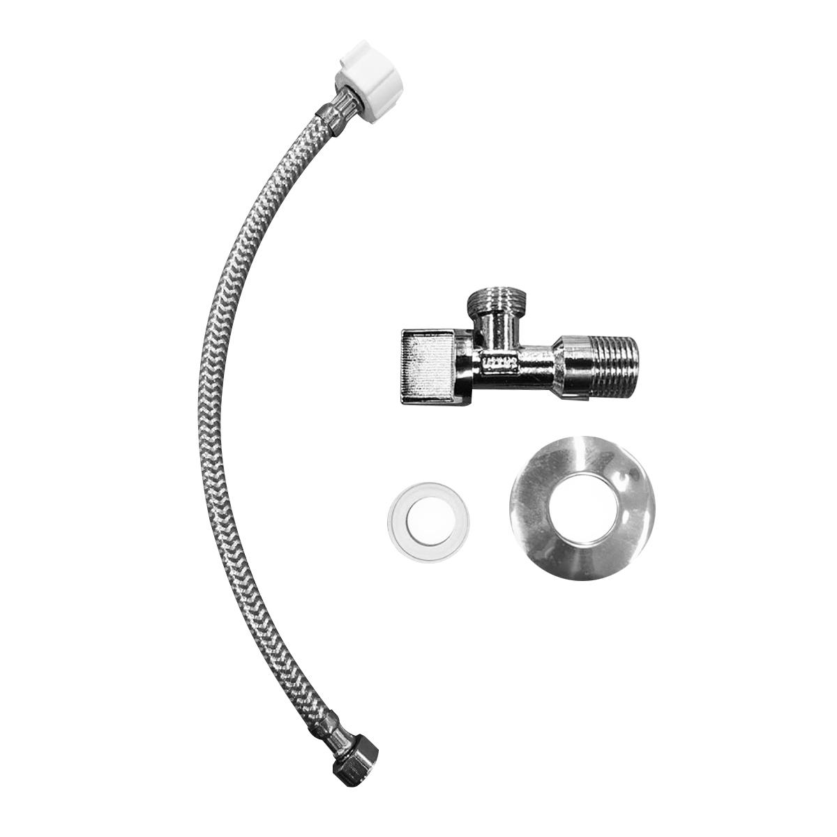 Llave Metusa Angular C/Tubo De Abasto 1/2" X 1/2" Para Lavatorio