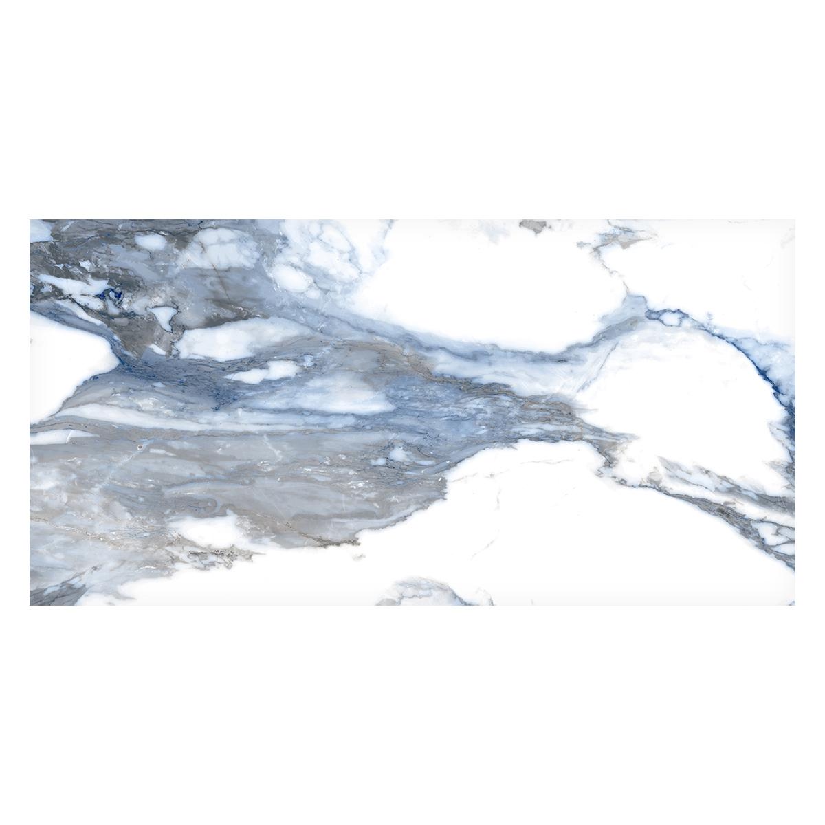 Porcelanato Crash Azul/Blanco Brillante - 60X120 cm - 1.44 m2