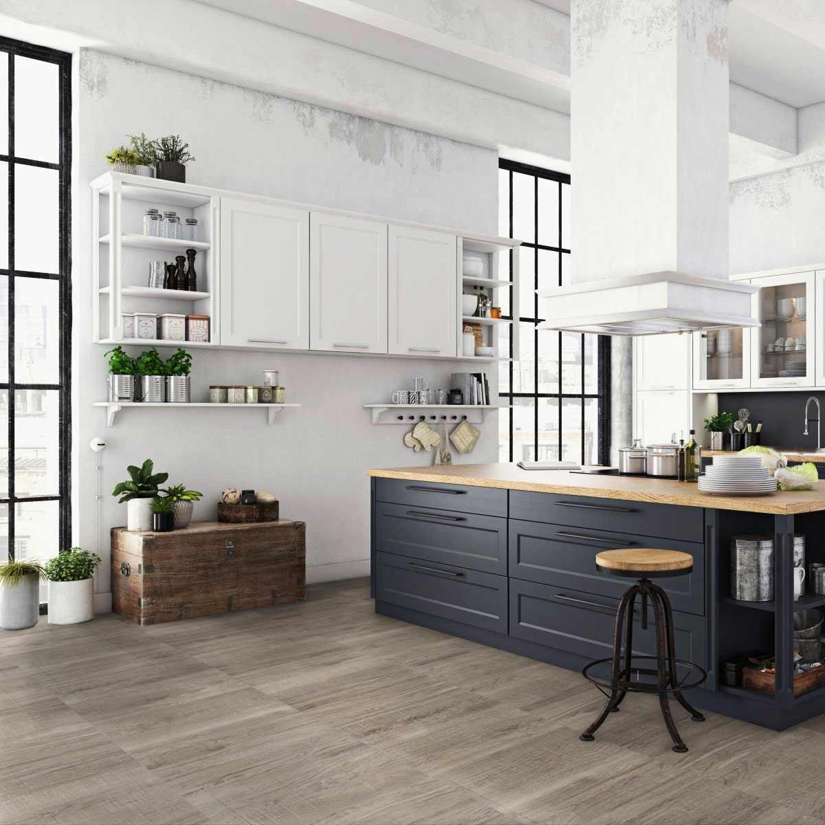Porcelanato Ombu Gris Brillante - 60X60 cm - 1.44 m2