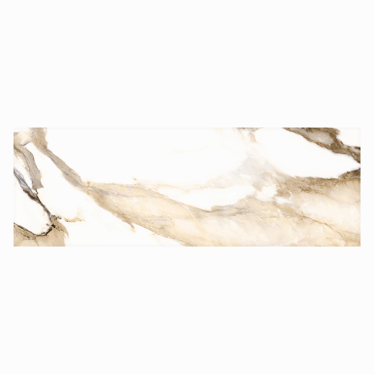 Mayólica Valeria Gold Blanco/Dorado Brillante - 25X50 cm - 2.00 m2